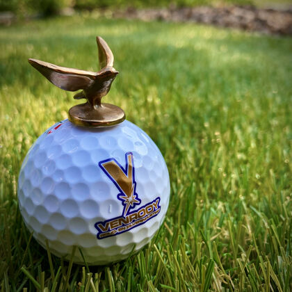 Venrooy | Goud- en Zilverindustrie B.V. | Miniatuur Flying Birdie | brons | birdie | golf